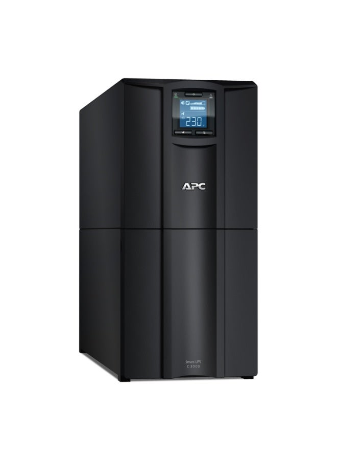 اي بي سي ‏SMC3000I | مزوّد طاقة غير منقطع (UPS) من APC طراز Smart-UPS C بقدرة 3000 فولت-أمبير، مزوّد بشاشة LCD، يعمل على 230 فولت - Image 1